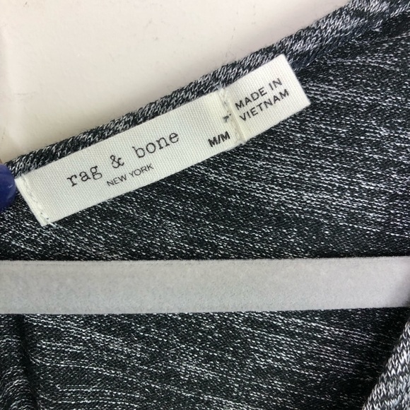 RAG & Bone black & grey v- neck tank top - Picture 5 of 11